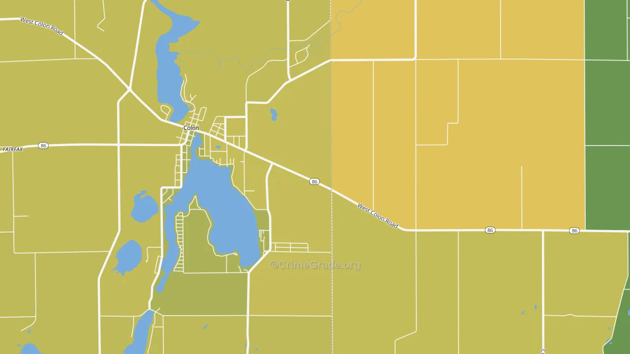 Shorecrest, MI Map of Assault Rates