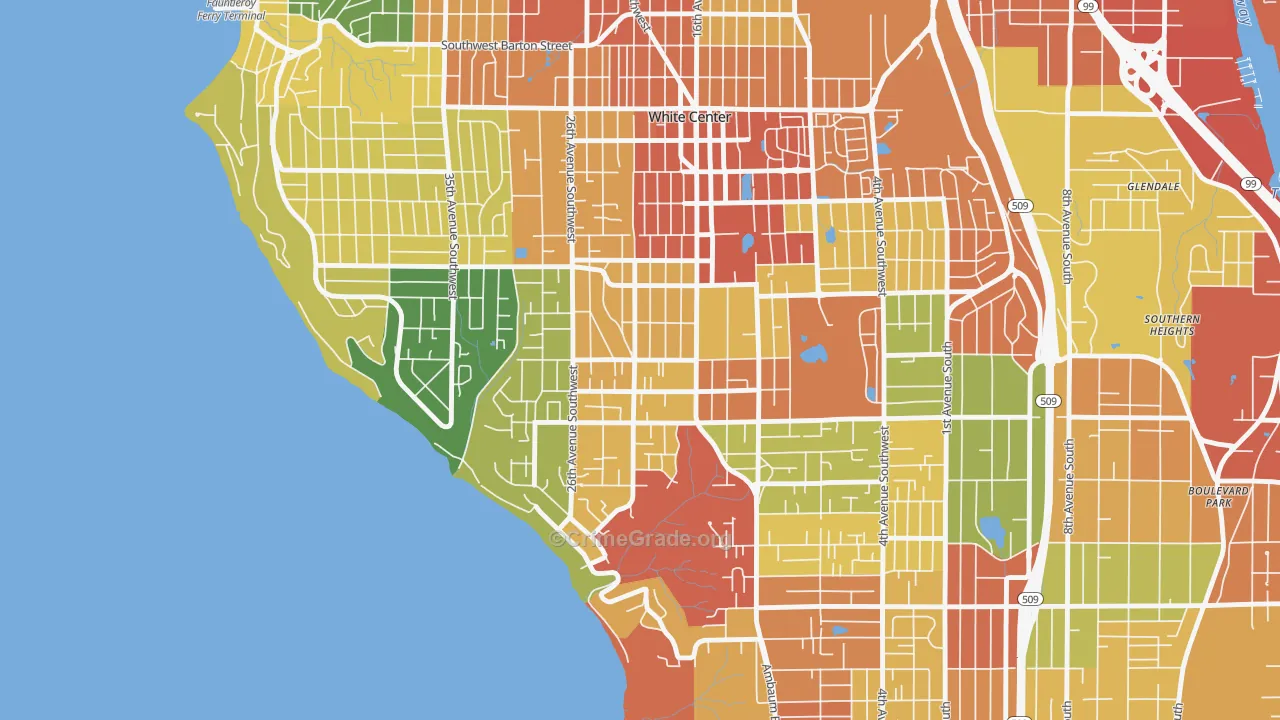 Shorewood, Seattle, WA Map of Assault Rates