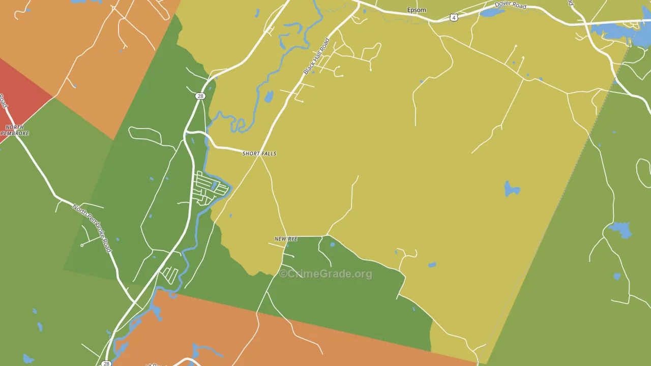 Short Falls, NH Map of Assault Rates