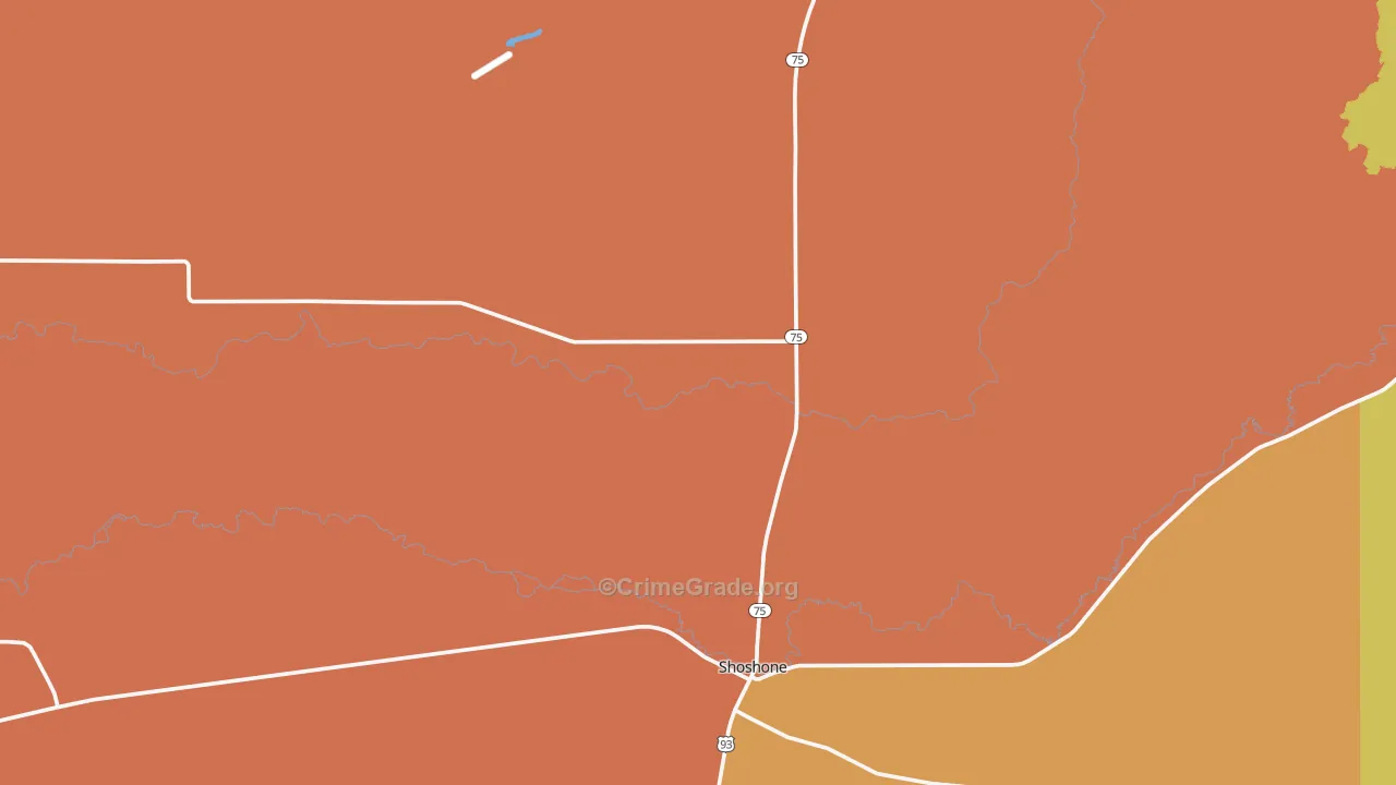 Shoshone, ID Map of Assault Rates