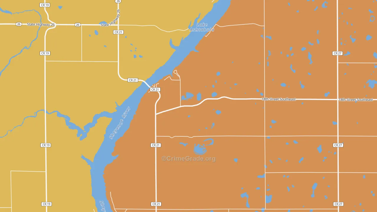 Sibley, ND Map of Assault Rates