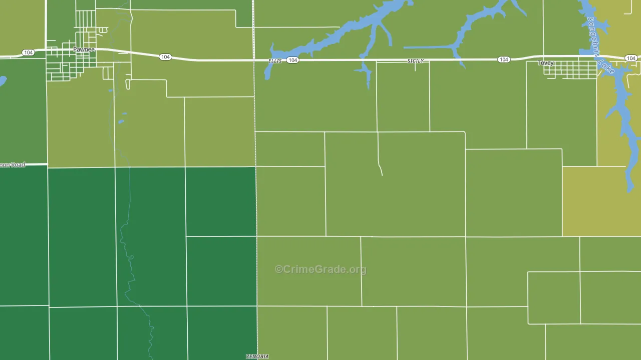 Sicily, IL Map of Assault Rates