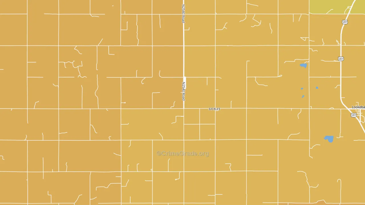 Sickles, OK Map of Assault Rates