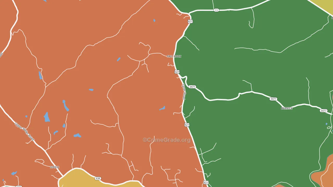 Sidell, KY Map of Assault Rates