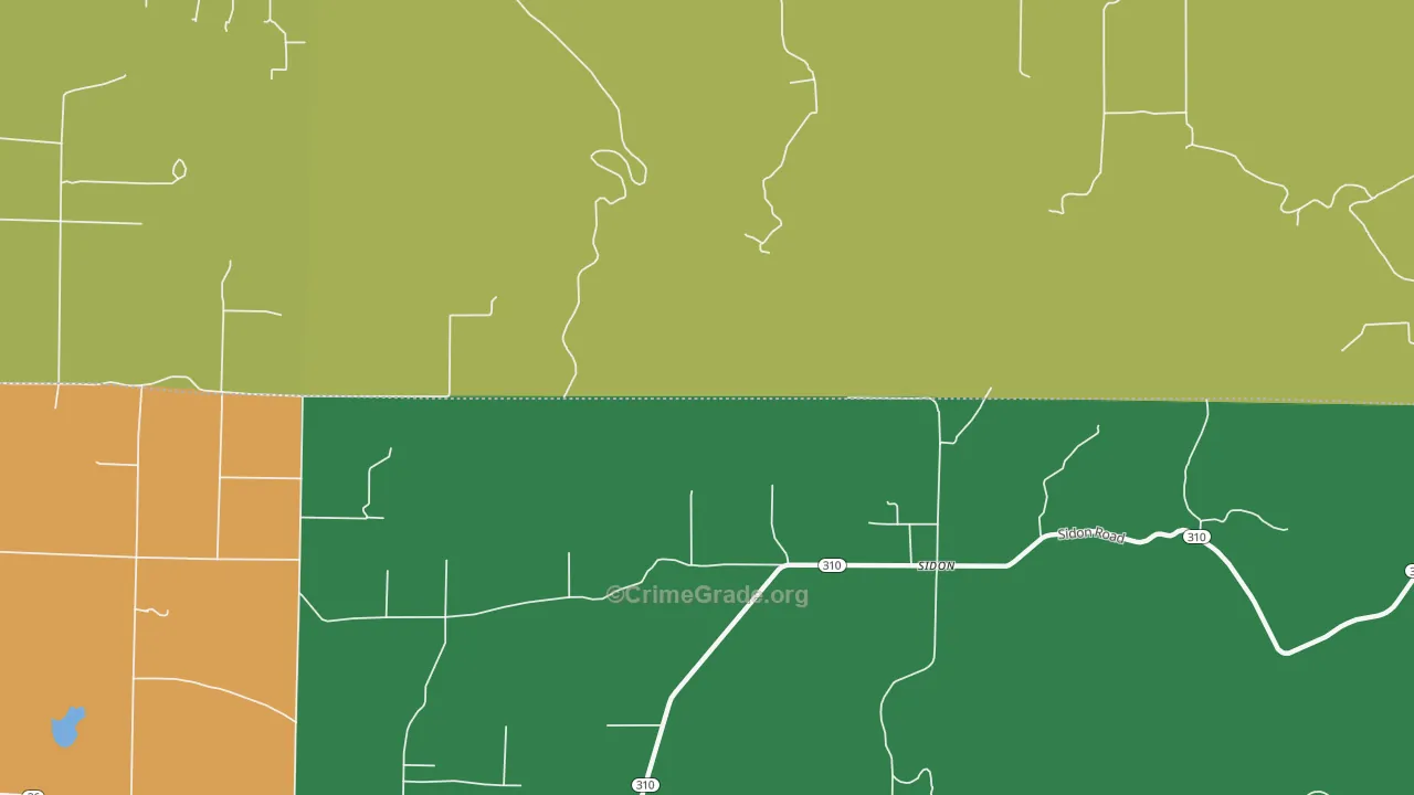 Sidon, AR Map of Assault Rates
