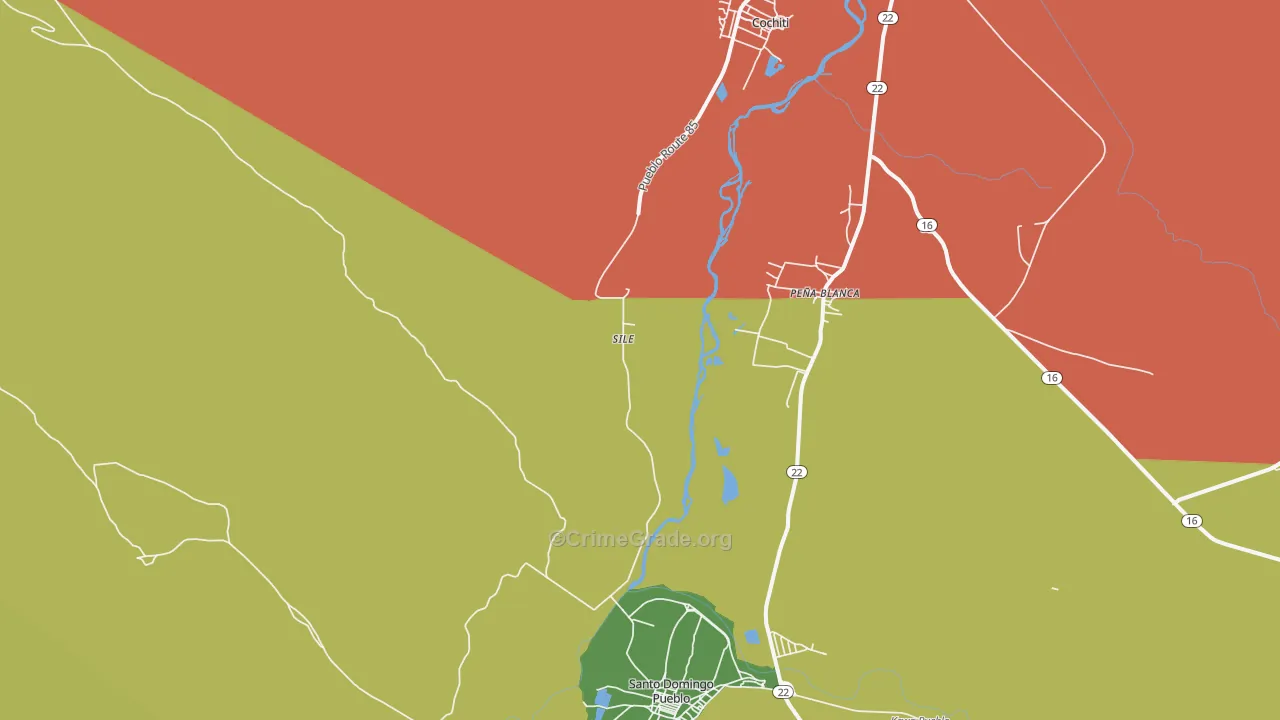 Sile, NM Map of Assault Rates