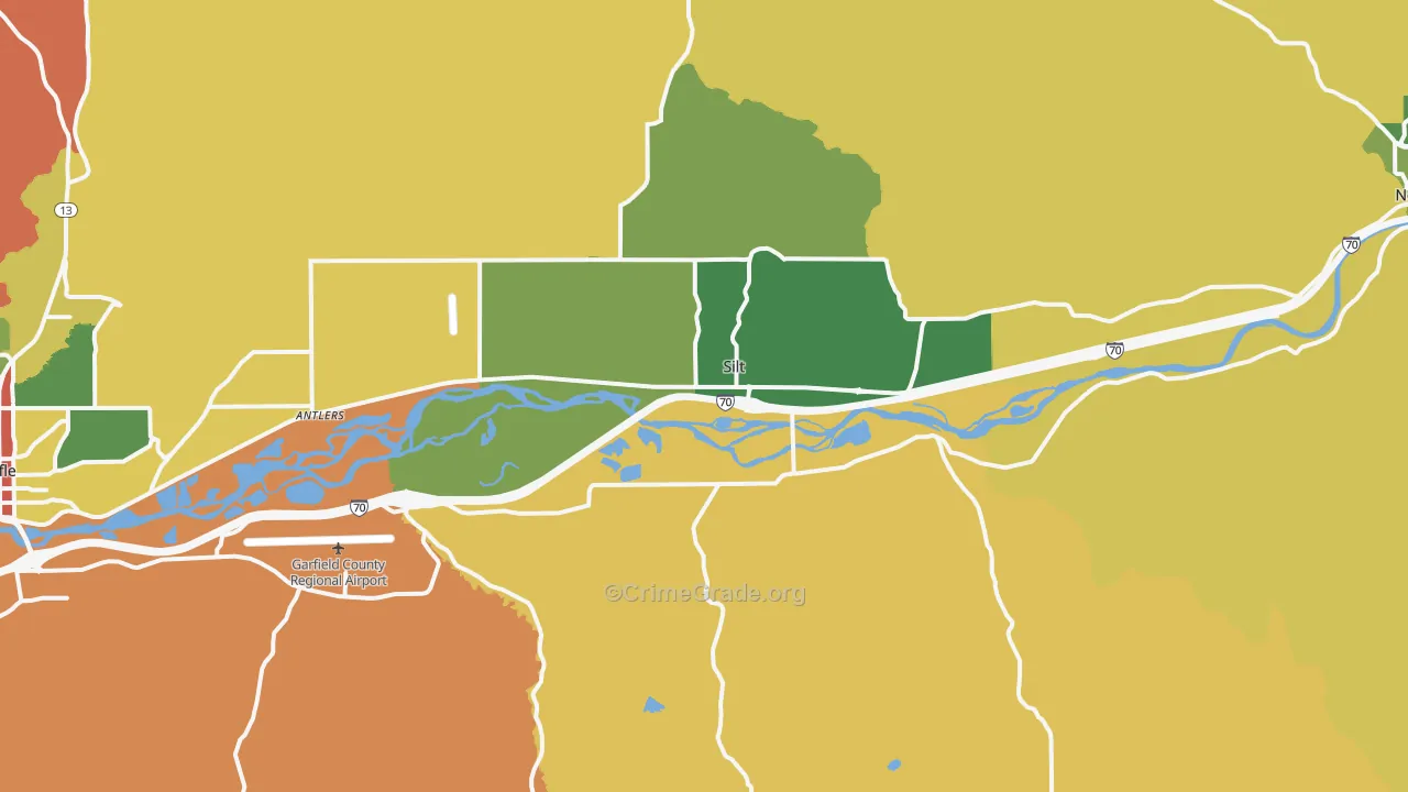 Silt, CO Map of Assault Rates