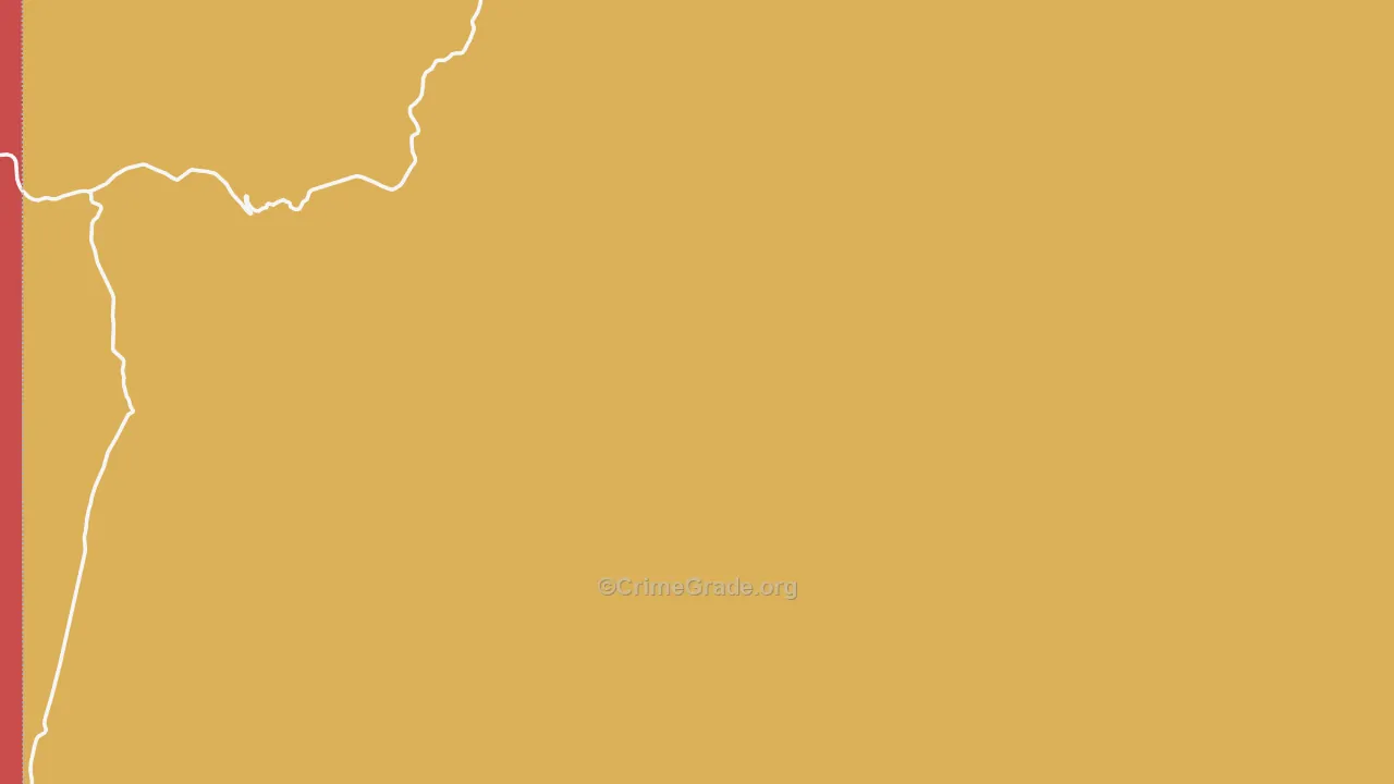 Silver City, ID Map of Assault Rates