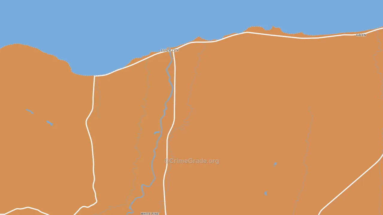 Silver City, MI Map of Assault Rates