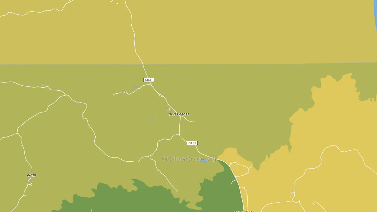 Silver Cross, AL Map of Assault Rates