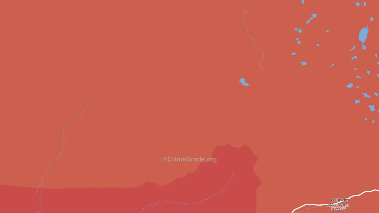 Silver Gate, MT Map of Assault Rates