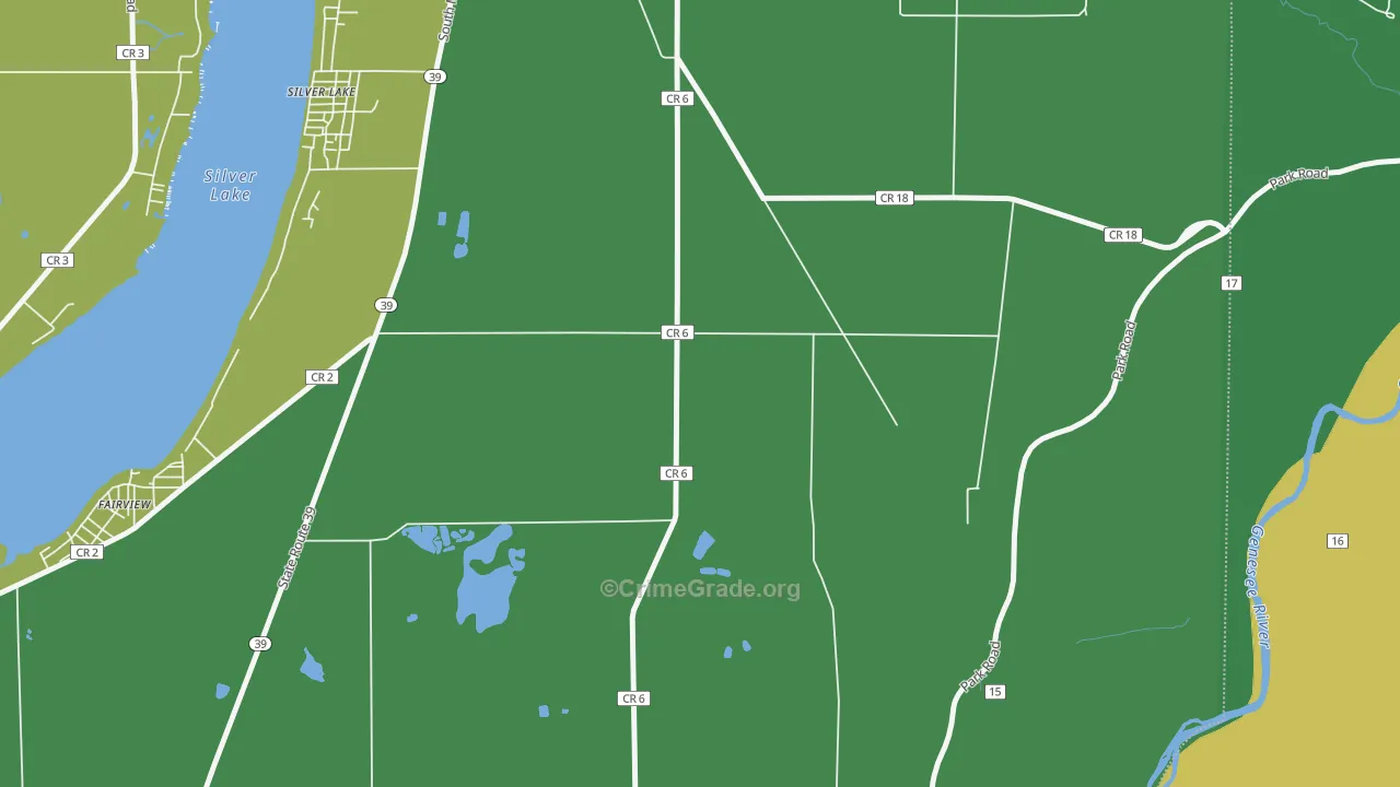 Silver Lake, NY Map of Assault Rates