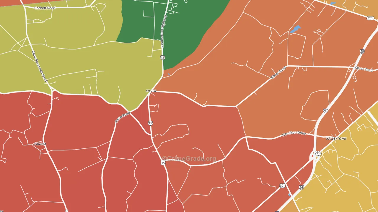 Silver, SC Map of Assault Rates
