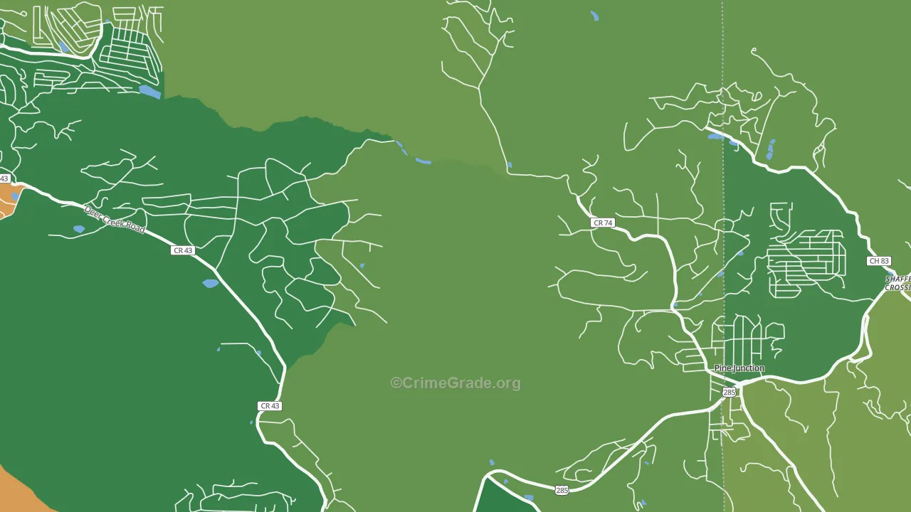 Silver Springs, CO Map of Assault Rates