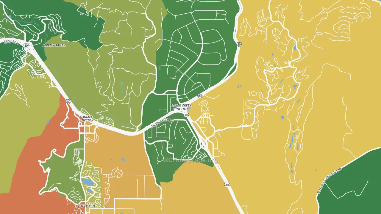 Silver Summit, UT Map of Assault Rates