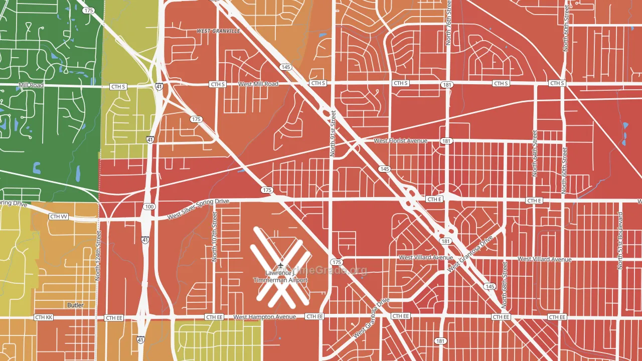 Silver Swan, Milwaukee, WI Map of Assault Rates