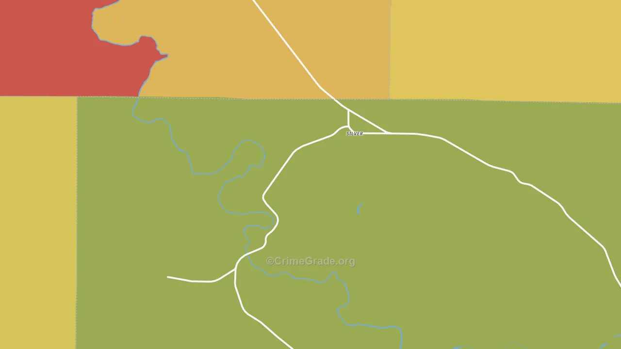 Silver, TX Map of Assault Rates