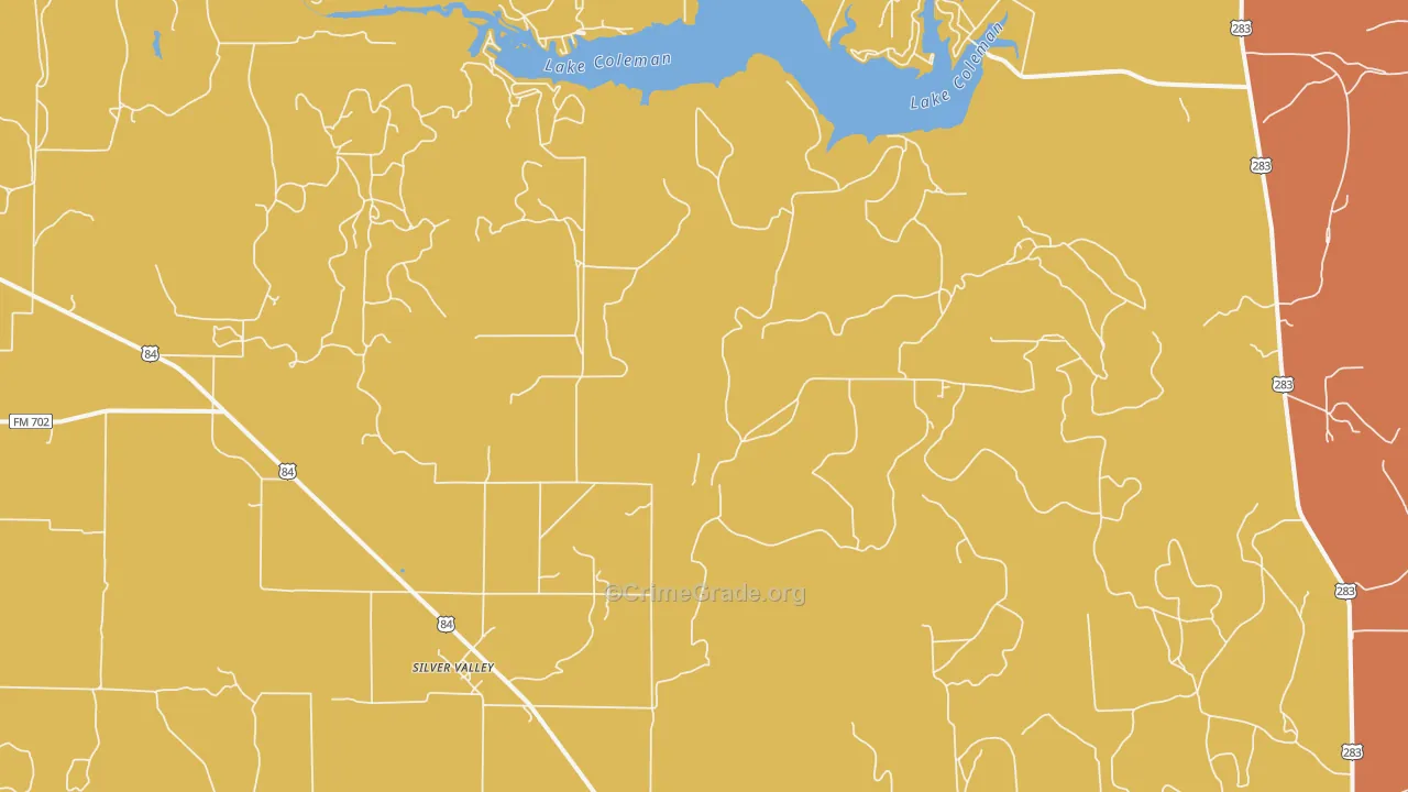 Silver Valley, TX Map of Assault Rates