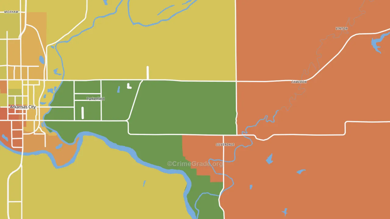 Silverdale, KS Map of Assault Rates