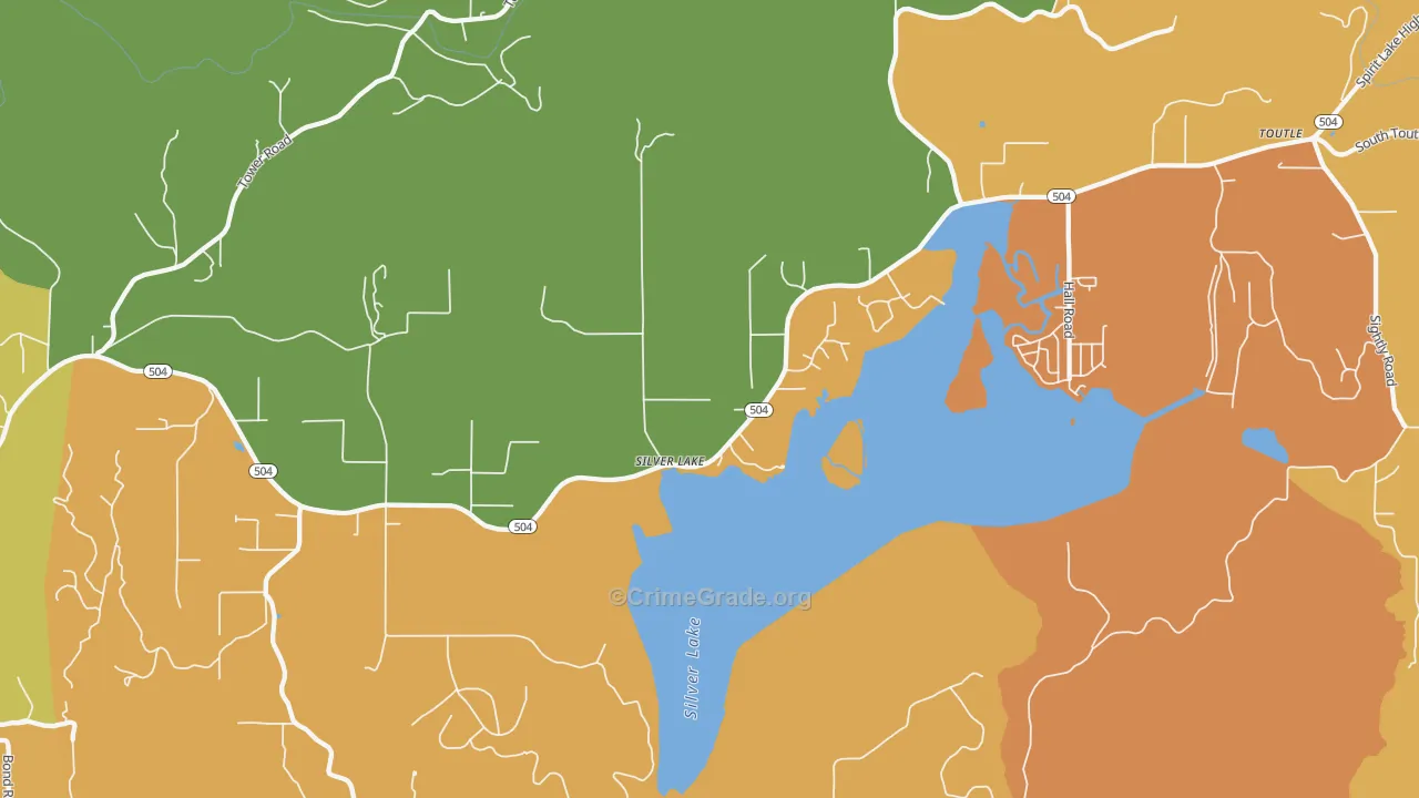 Silverlake, WA Map of Assault Rates