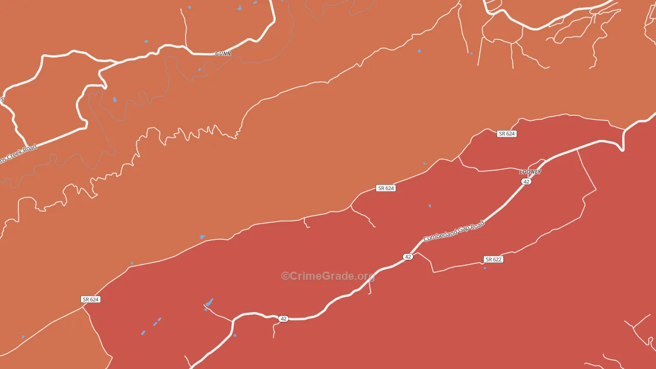 Simmonsville, VA Map of Assault Rates