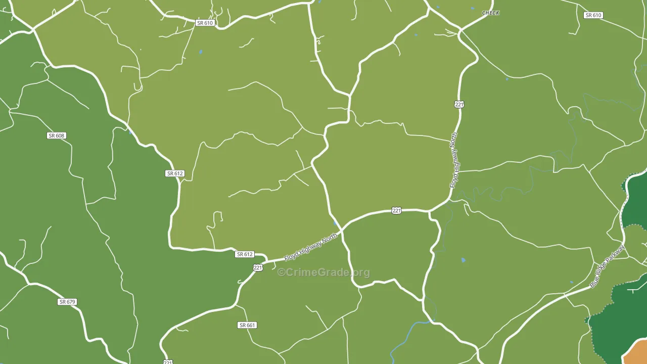 Simpsons, VA Map of Assault Rates