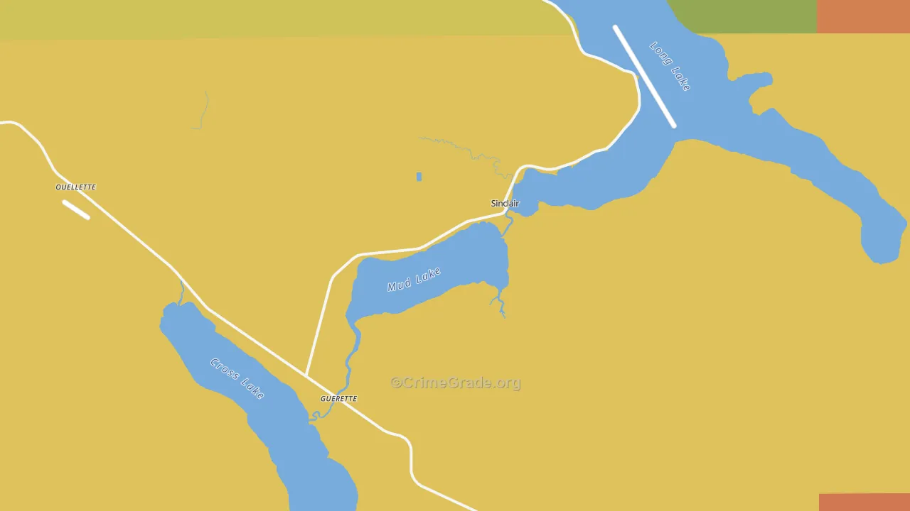 Sinclair, ME Map of Assault Rates