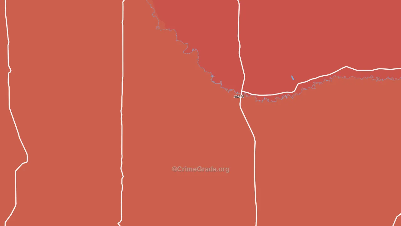 Sioux County, NE Map of Assault Rates