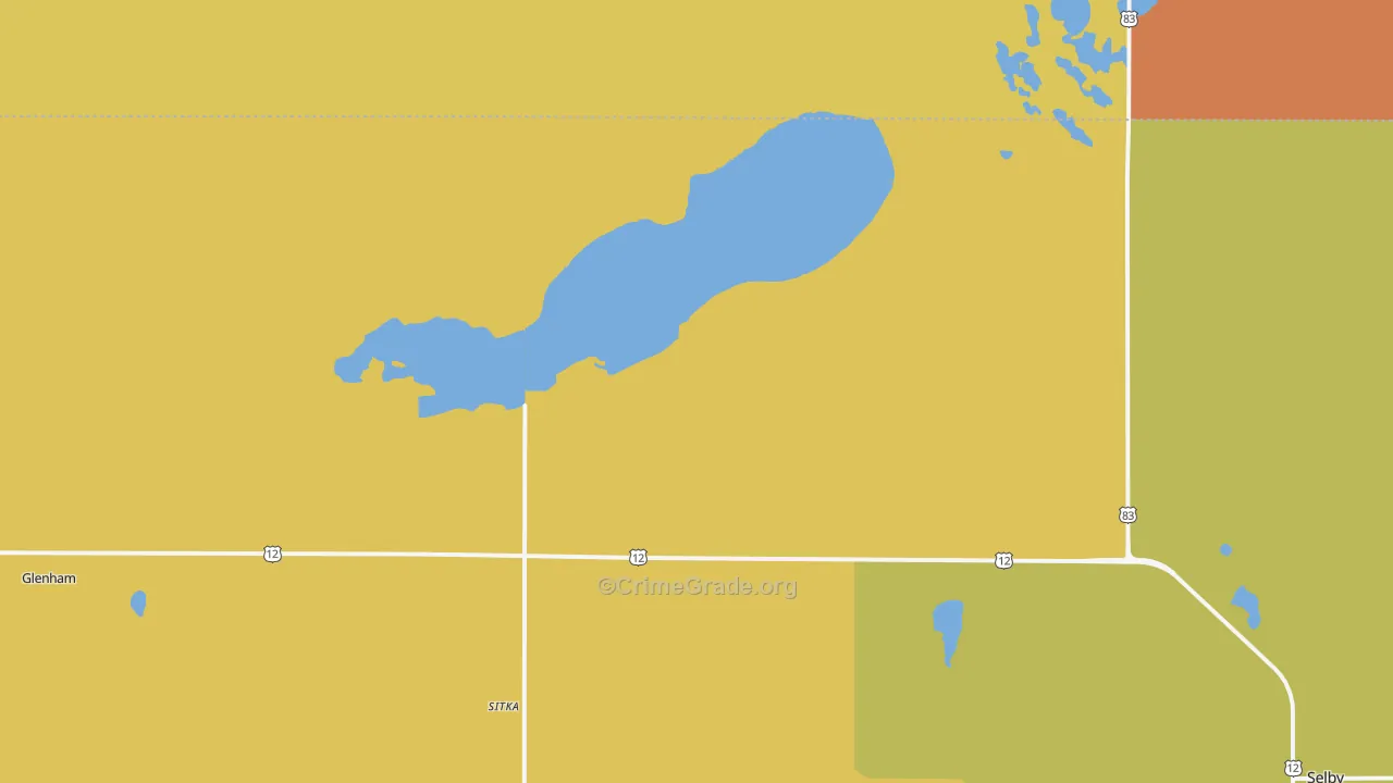 Sitka, SD Map of Assault Rates