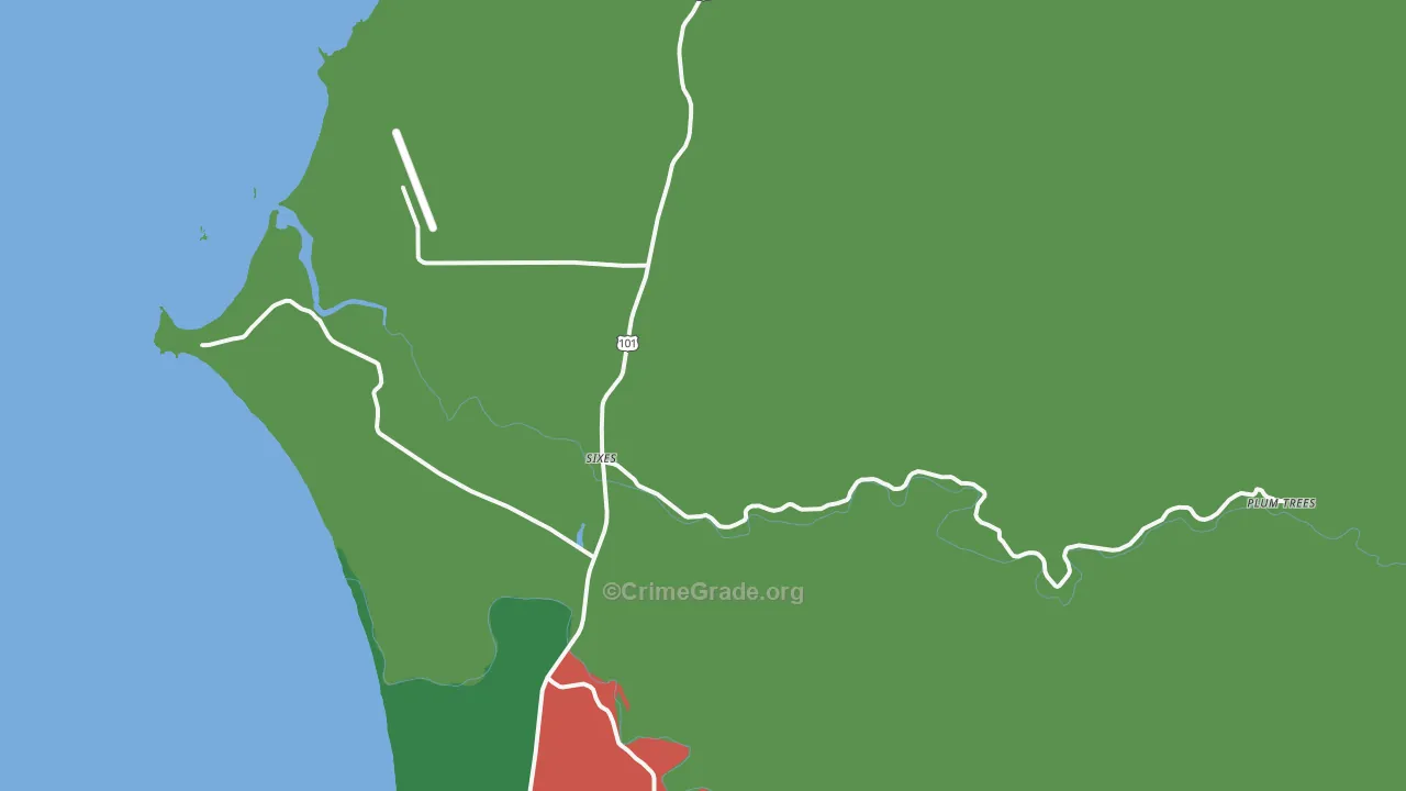 Sixes, OR Map of Assault Rates