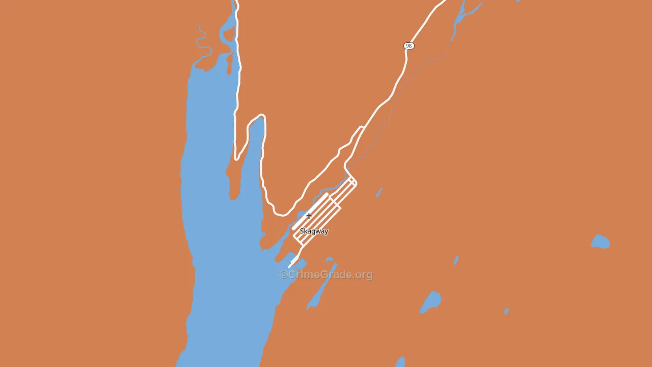 Skagway Municipality, AK Map of Assault Rates