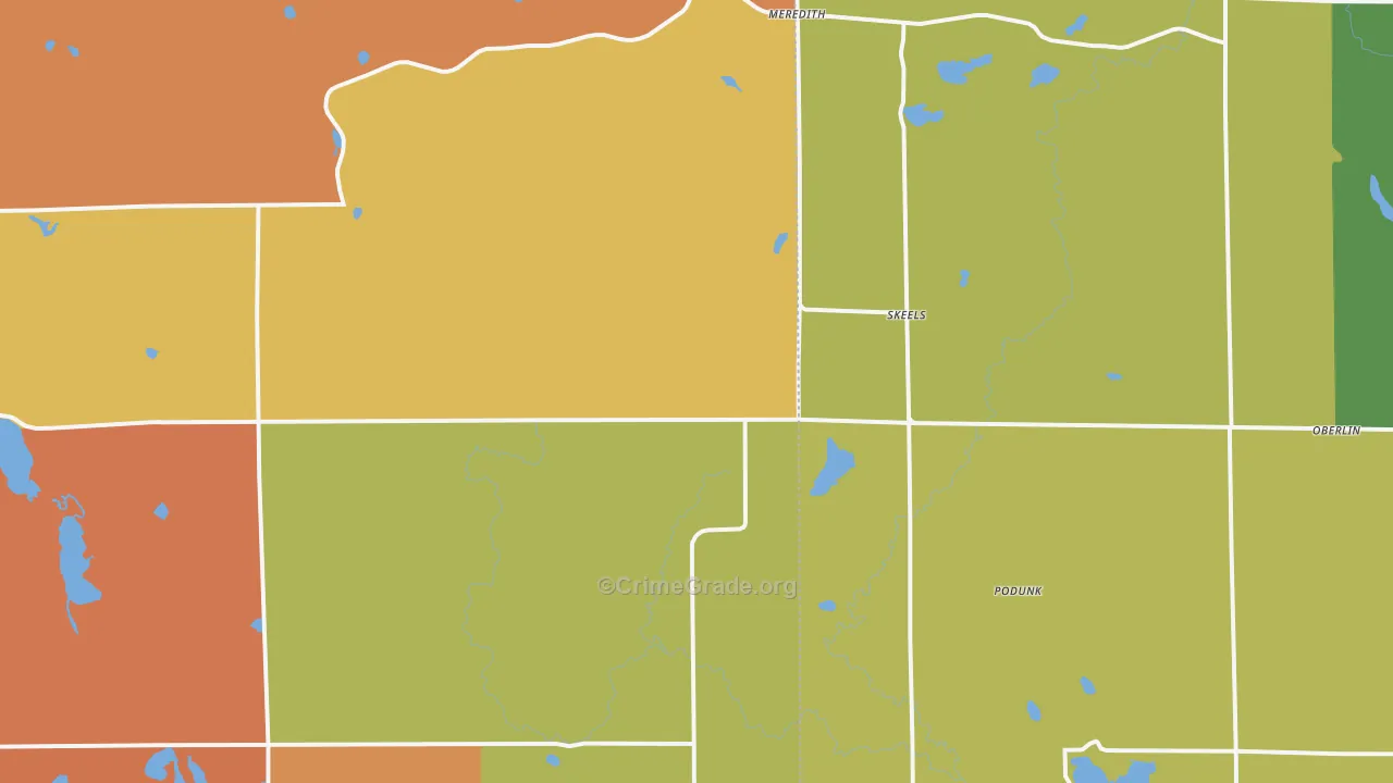 Skeels, MI Map of Assault Rates