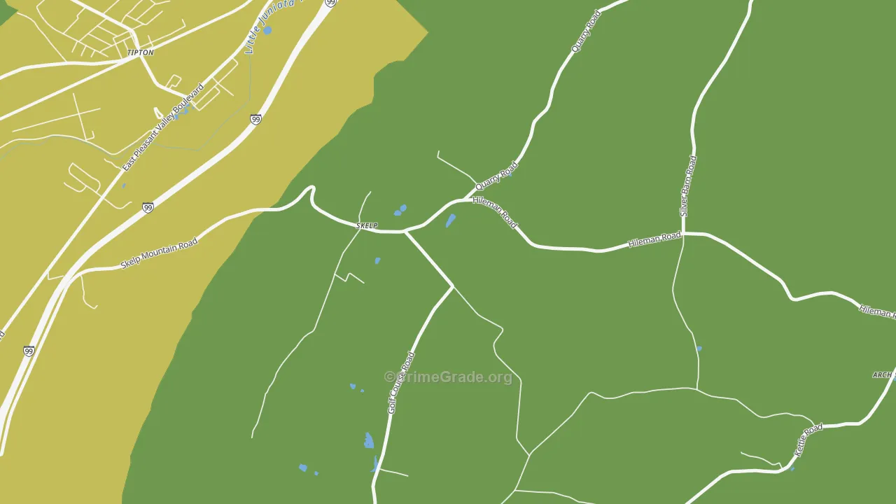 Skelp, PA Map of Assault Rates