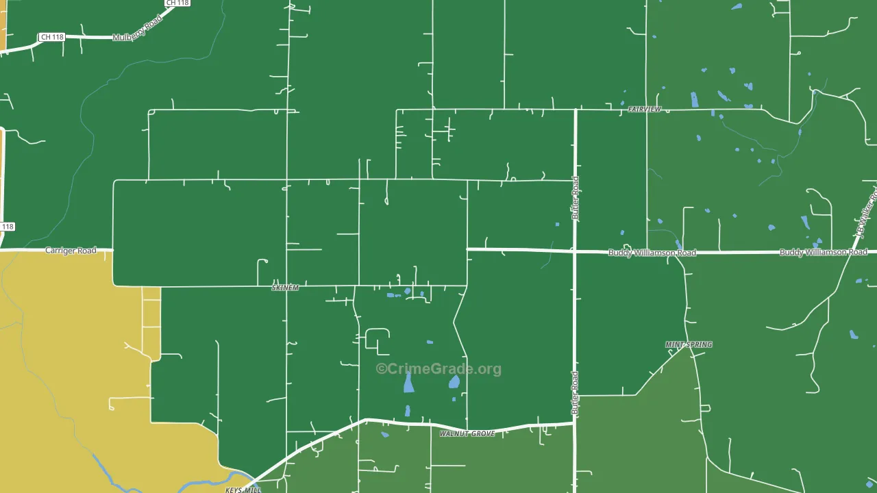 Skinem, AL Map of Assault Rates