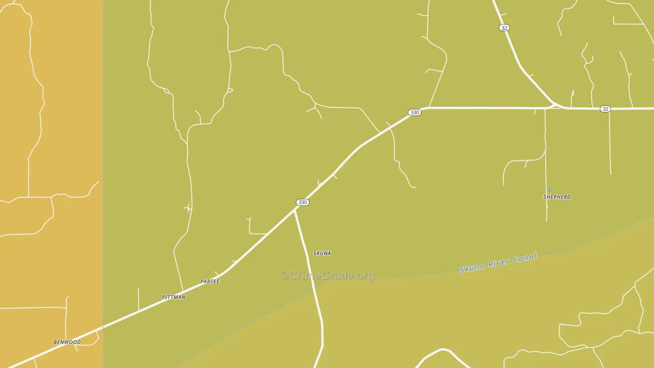 Skuna, MS Map of Assault Rates