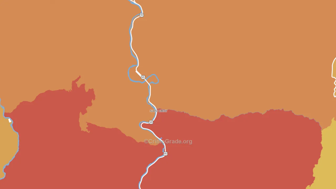 Slate Creek, ID Map of Assault Rates