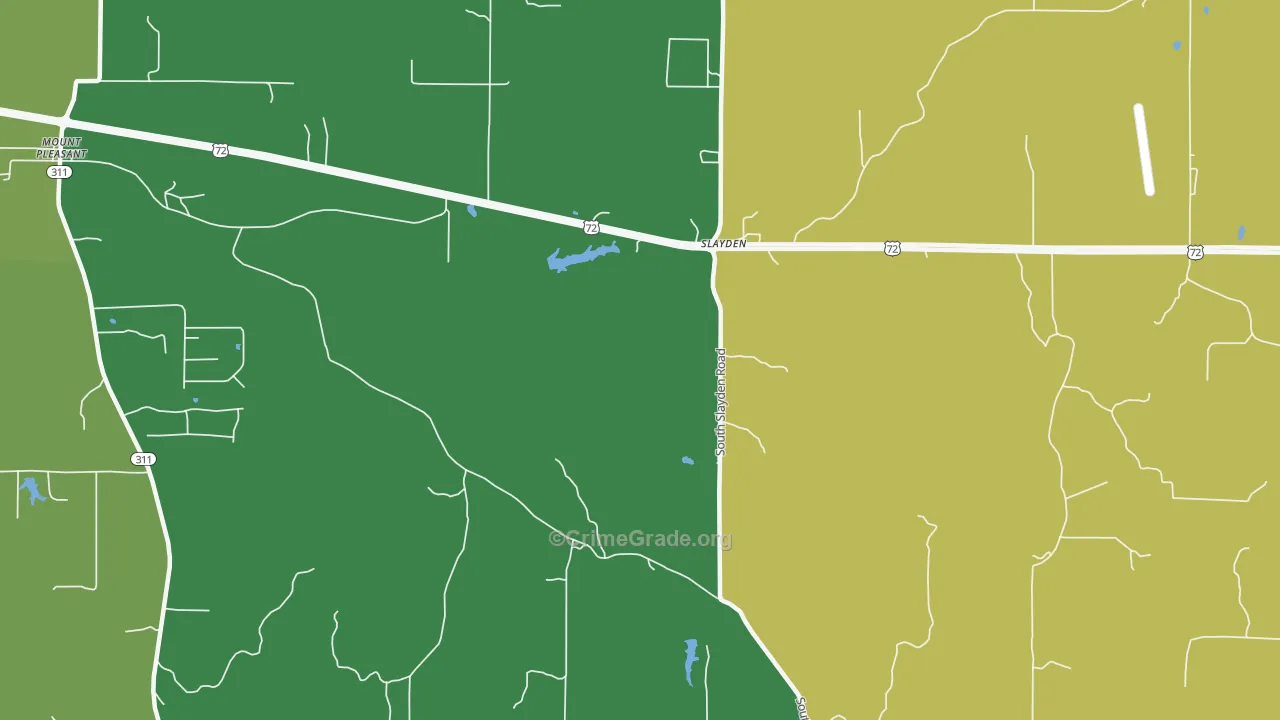 Slayden, MS Map of Assault Rates