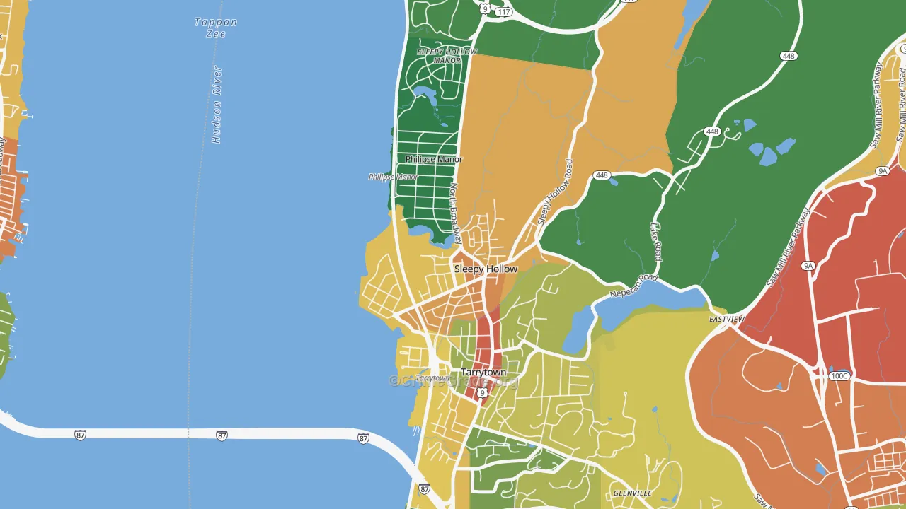 Sleepy Hollow, NY Map of Assault Rates