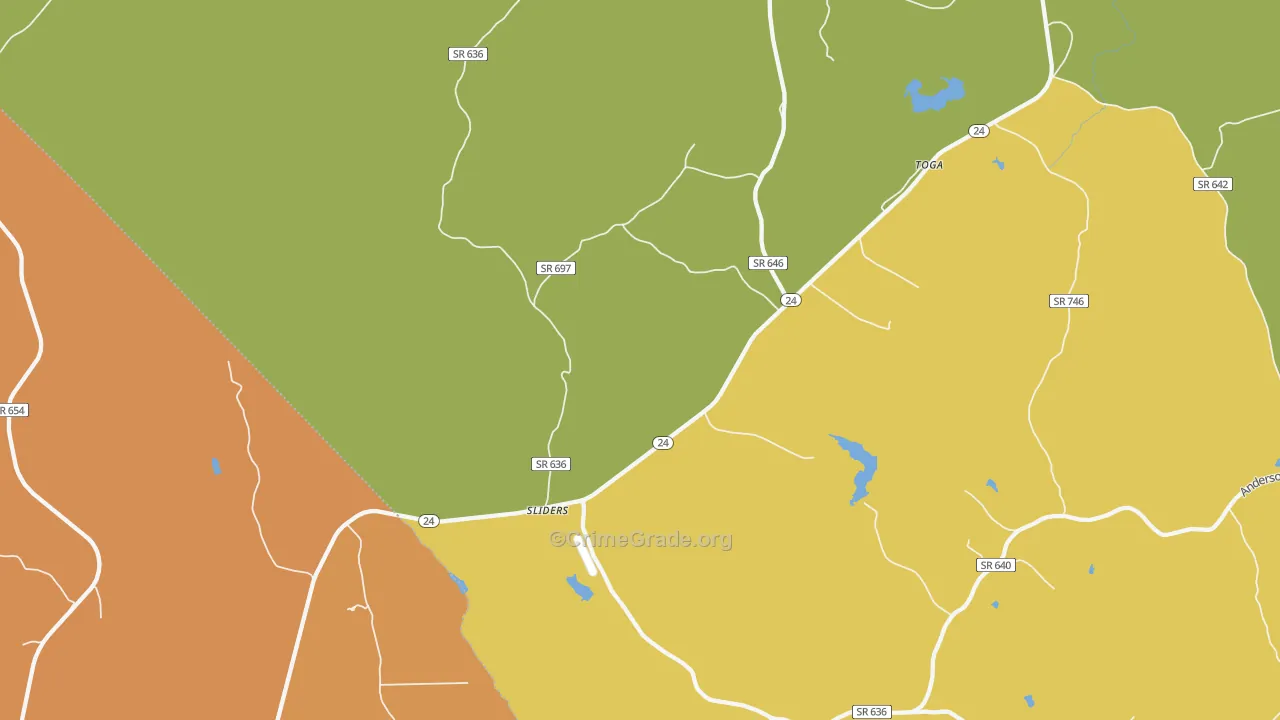 Sliders, VA Map of Assault Rates
