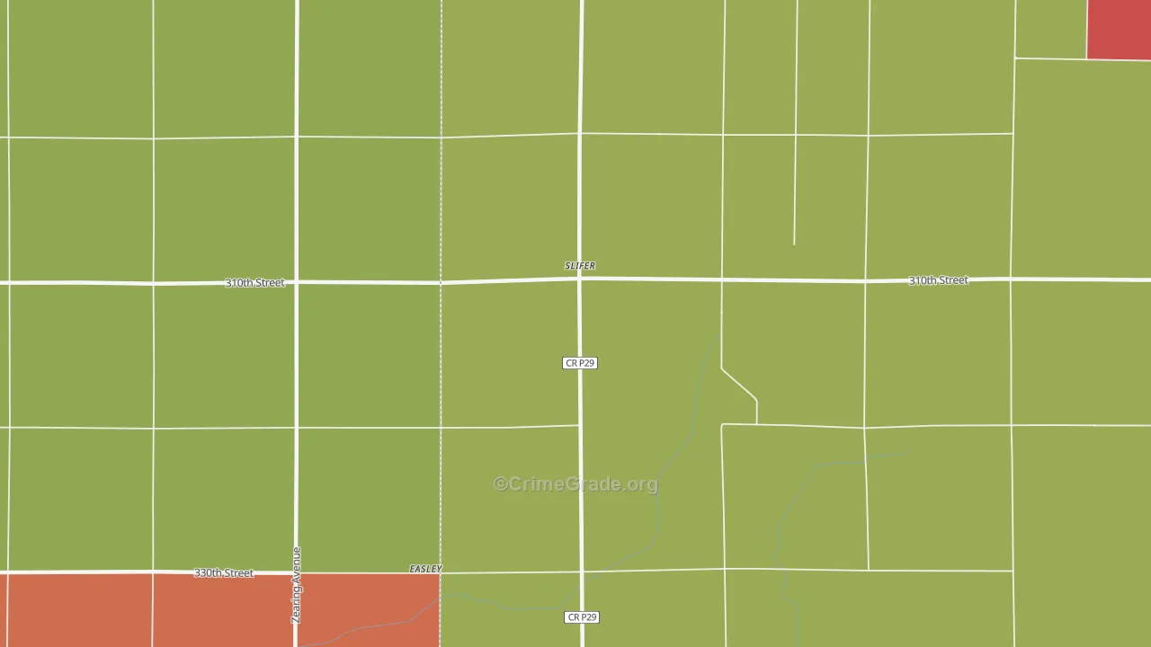 Slifer, IA Map of Assault Rates