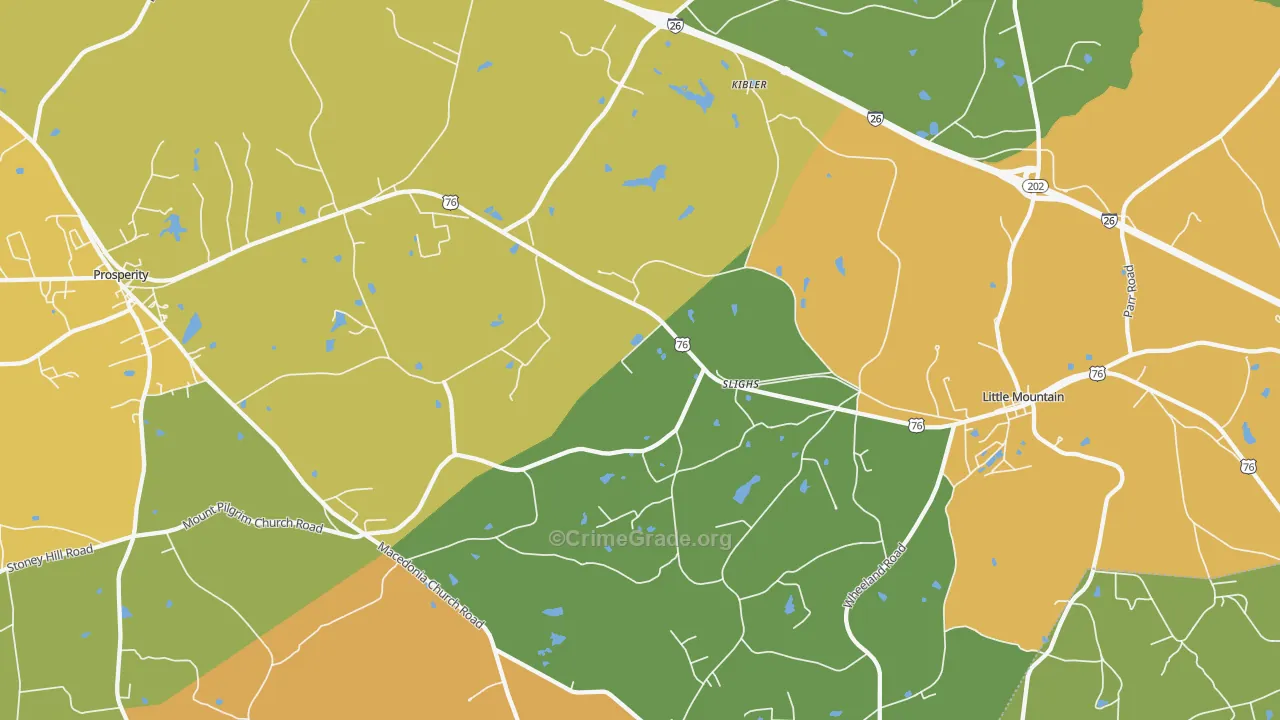 Slighs, SC Map of Assault Rates