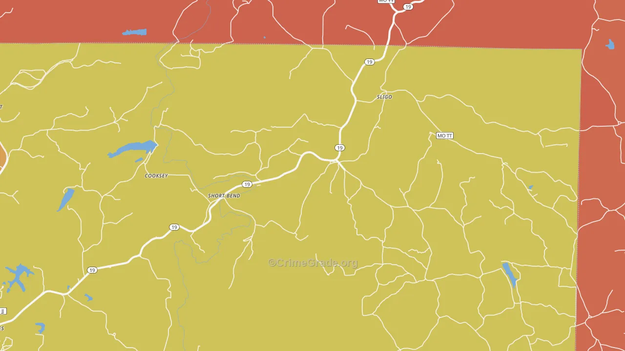Sligo, MO Map of Assault Rates