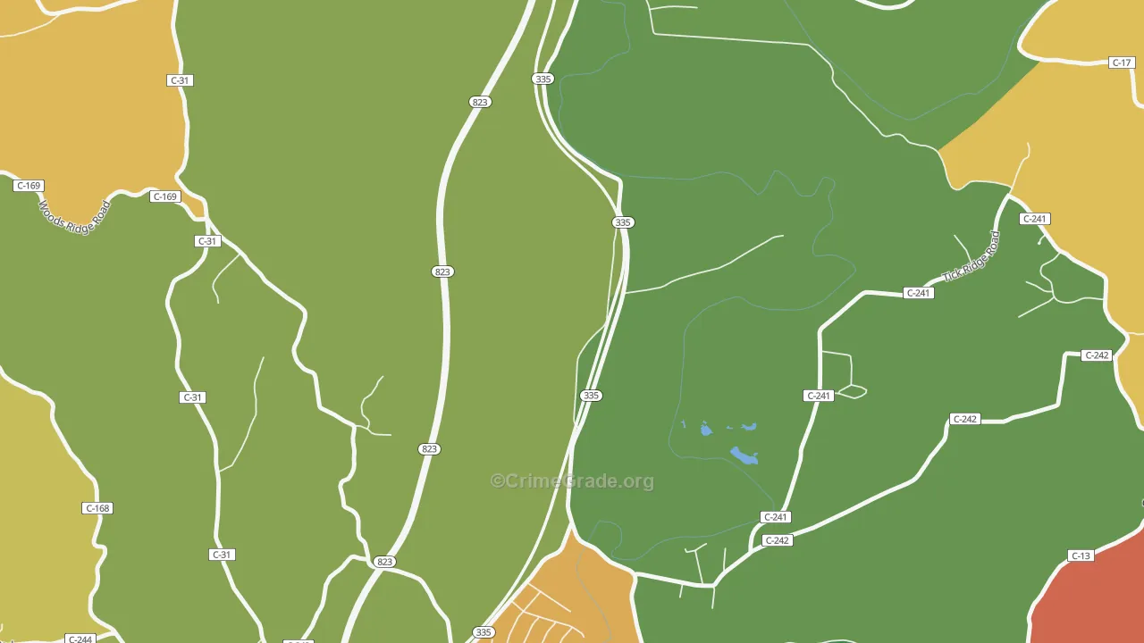 Slocums, OH Map of Assault Rates