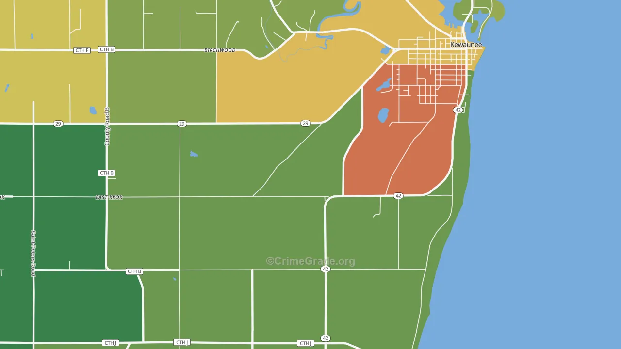 Slovan, WI Map of Assault Rates