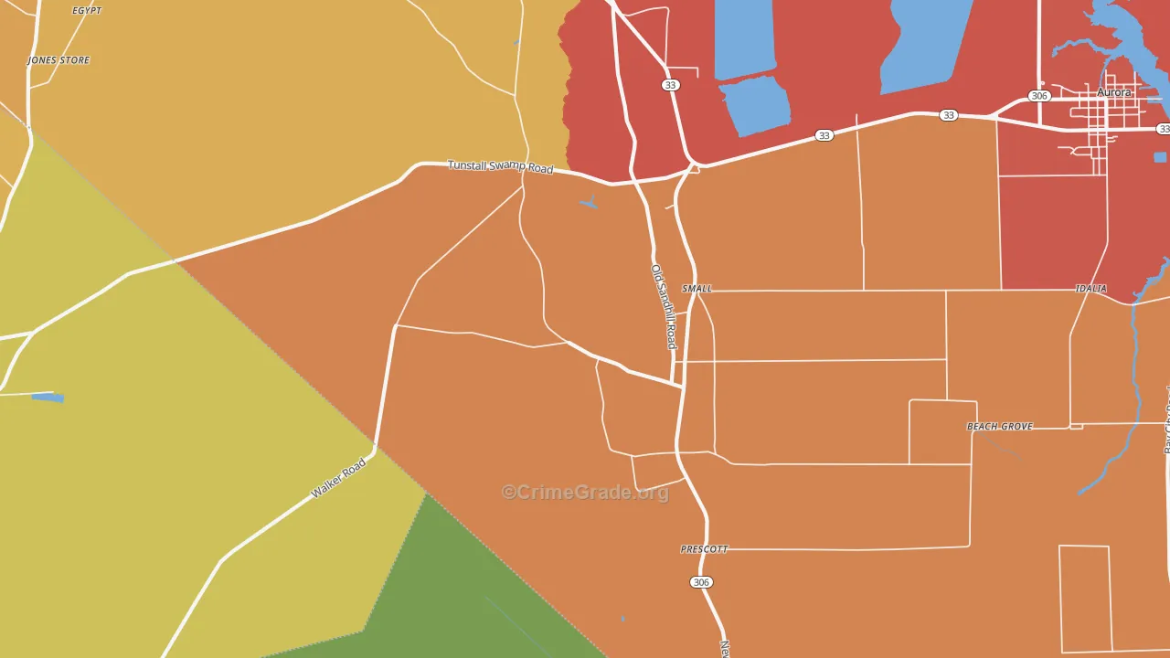 Small, NC Map of Assault Rates