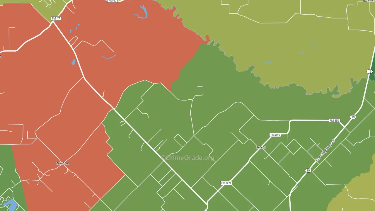 Small, TX Map of Assault Rates