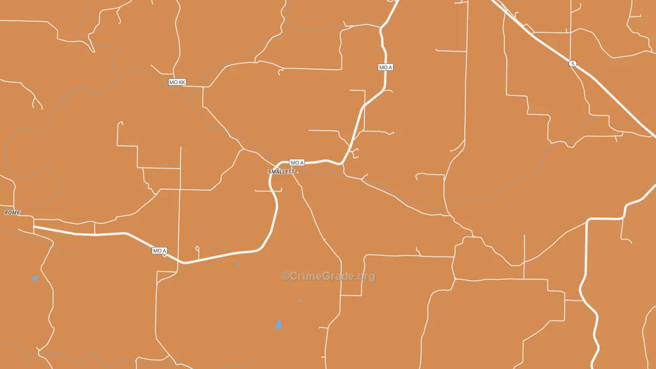 Smallett, MO Map of Assault Rates
