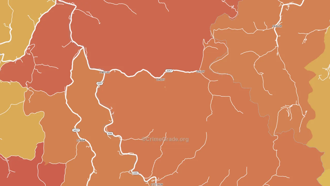 Smilax, KY Map of Assault Rates