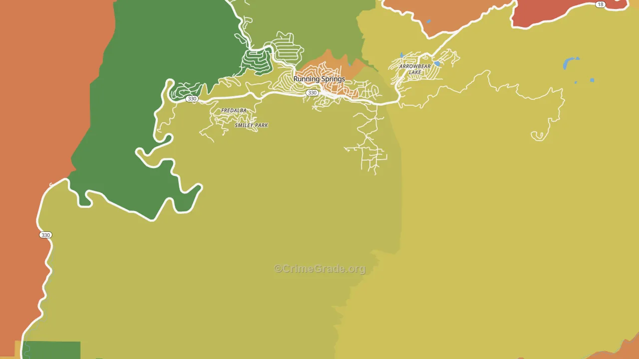 Smiley Park, CA Map of Assault Rates