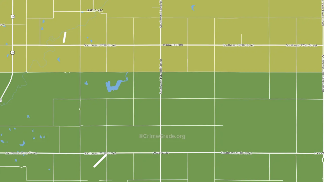 Smileyville, KS Map of Assault Rates